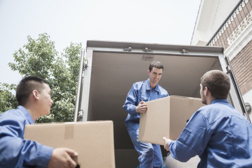 Large removal van used for residential relocation in Paddington