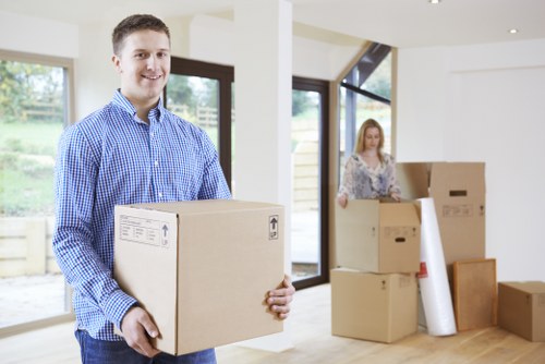 Charity donation items prepared during a sustainable removals service
