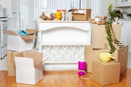 Removal team protecting furniture during a Paddington move