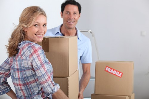 Professional movers handling delicate items in Paddington