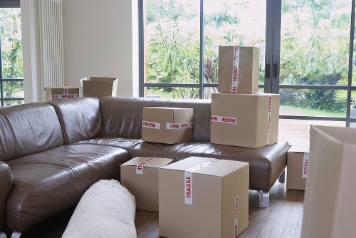 Office furniture and fixtures set up after a commercial move in Paddington